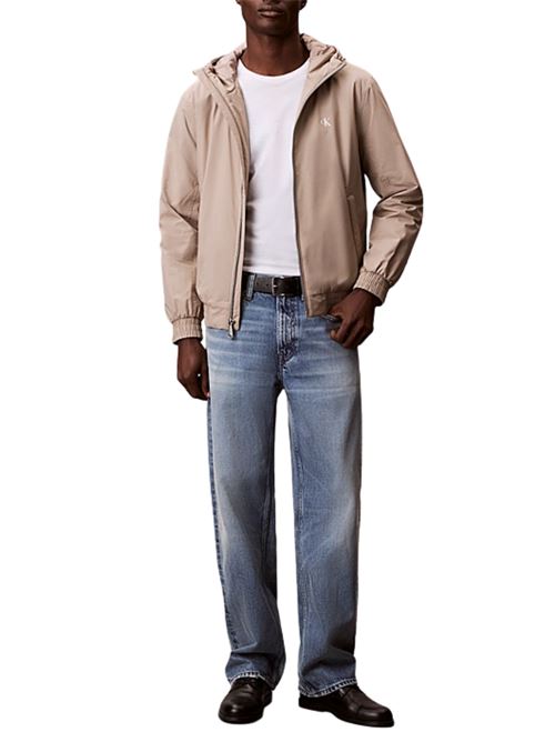 Giacca ripstop con cappuccio Calvin Klein Jeans | LV04RE516GRAK